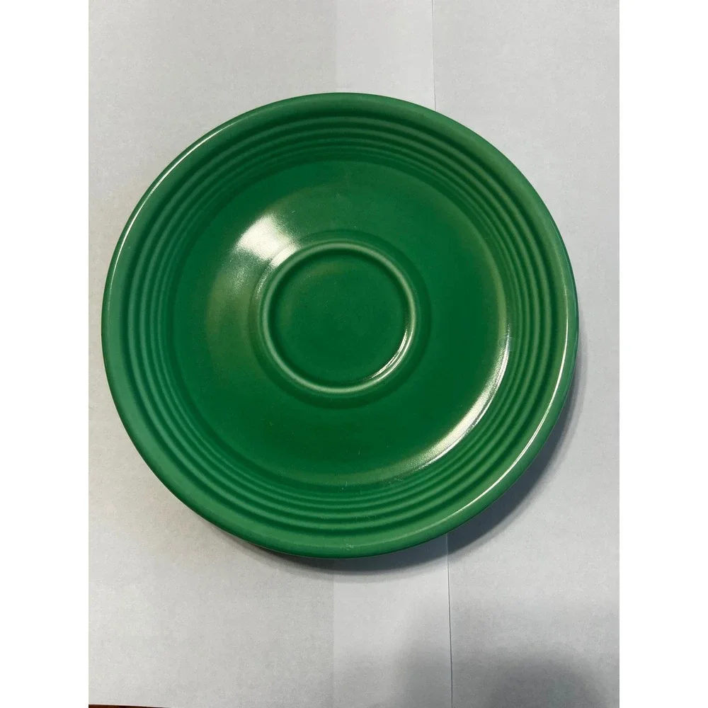 Genuine Fiesta‎ Ware Light Green Saucer 6 Inch Vintage Ceramic
